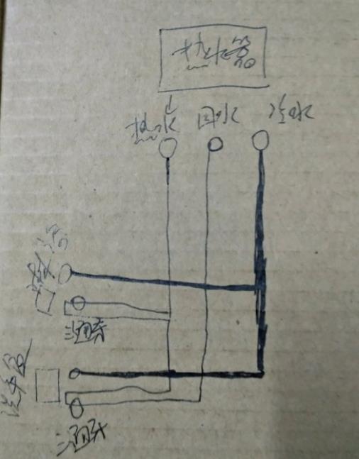 两个卫生间回水图示意看高级水工师傅是如何布局的