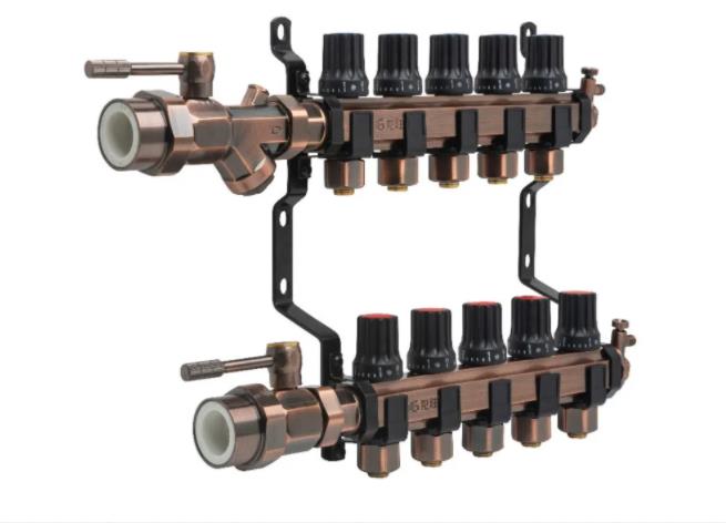 龙胜管奢华古铜大流量地暖分集水器重磅来袭