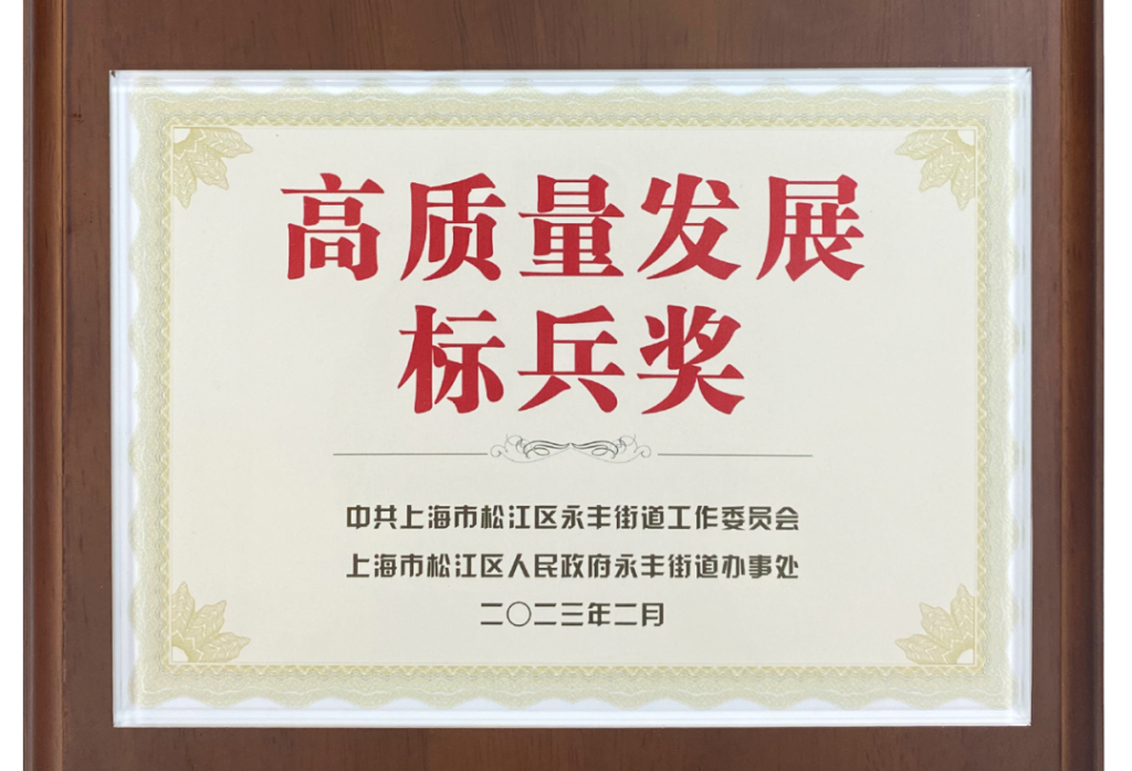 上海龙胜荣获2022年度高质量发展标兵奖